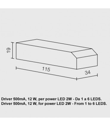 DRIVER 500 mA FOR LEDS 2W
