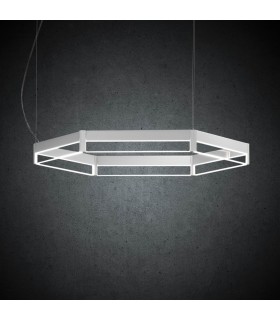 LAMPADA A SOSPENSIONE LED ITAMA FRAME ESAGONO 30 LAMPADA A SOSPENSIONE LED ITAMA FRAME ESAGONO 30