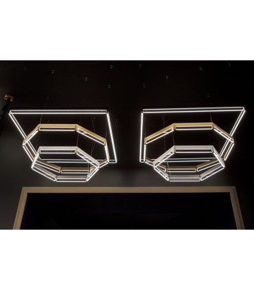 LAMPADA A SOSPENSIONE LED ITAMA FRAME ESAGONO 30
