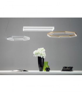 LAMPADA A SOSPENSIONE LED ITAMA FRAME ESAGONO 90