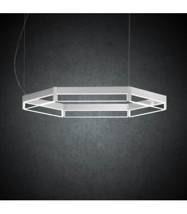 LAMPADA A SOSPENSIONE LED ITAMA FRAME ESAGONO 90