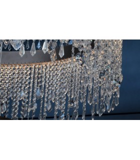 LAMPADARIO A LED CON CRISTALLI ITAMA LIGHT4 ECLISSE LINEARE 100