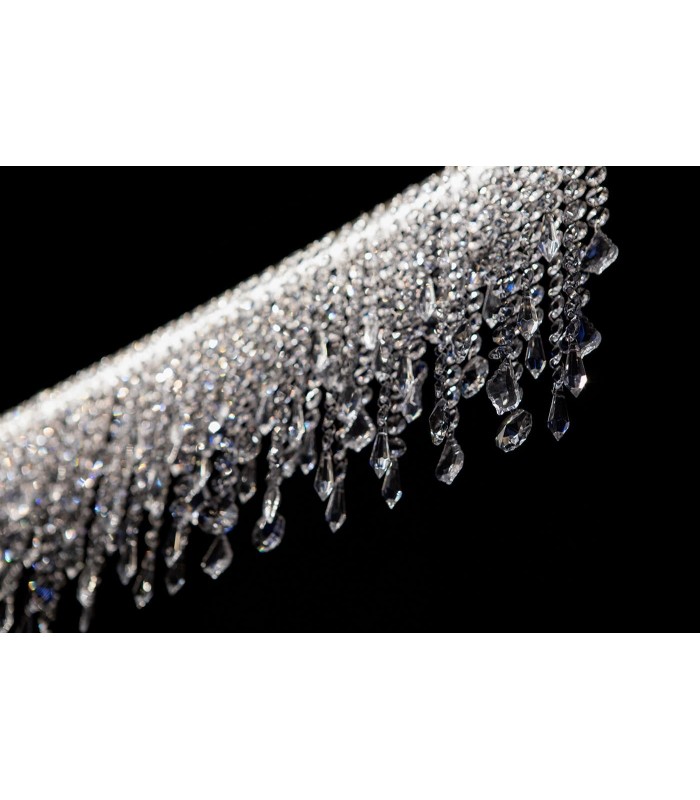 LAMPADARIO A LED CON CRISTALLI ITAMA LIGHT4 ECLISSE LINEARE 100
