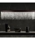 LAMPADARIO A LED CON CRISTALLI ITAMA LIGHT4 ECLISSE LINEARE 100