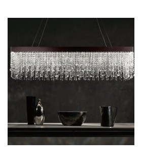 LAMPADARIO A LED CON CRISTALLI ITAMA LIGHT4 ECLISSE LINEARE 100 LAMPADARIO A LED CON CRISTALLI ITAMA LIGHT4 ECLISSE LINEARE 100