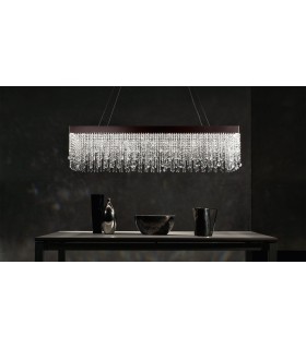 LAMPADARIO A LED CON CRISTALLI ITAMA LIGHT4 ECLISSE LINEARE 150 LAMPADARIO A LED CON CRISTALLI ITAMA LIGHT4 ECLISSE LINEARE 150