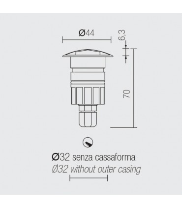 SEGNAPASSO LED PER INTERNI ED ESTERNI POWERLED 1W NANOLED
