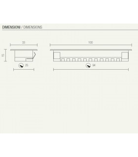 RECESSED FOOTPATH WALL LED BLADE LIGHT NANOLED RECESSED FOOTPATH WALL LED BLADE LIGHT NANOLED