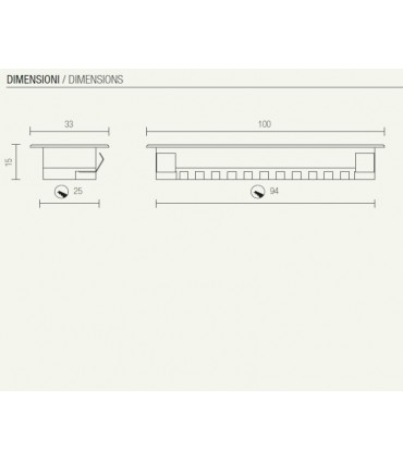SEGNAPASSO A LED LAMA DI LUCE REMOVE NANOLED