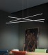 SUSPENSION LAMP WHIT THREE LED LIGHTS LINEA LIGHT STRAIGHT P3