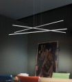 SUSPENSION LAMP WHIT THREE LED LIGHTS LINEA LIGHT STRAIGHT P3