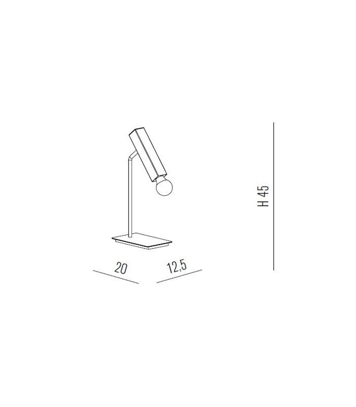 LAMPADA DA TAVOLO METALLUX RASTER