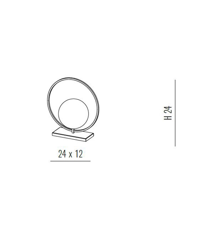 LAMPADA DA COMODINO O DA TAVOLO METALLUX RANGO