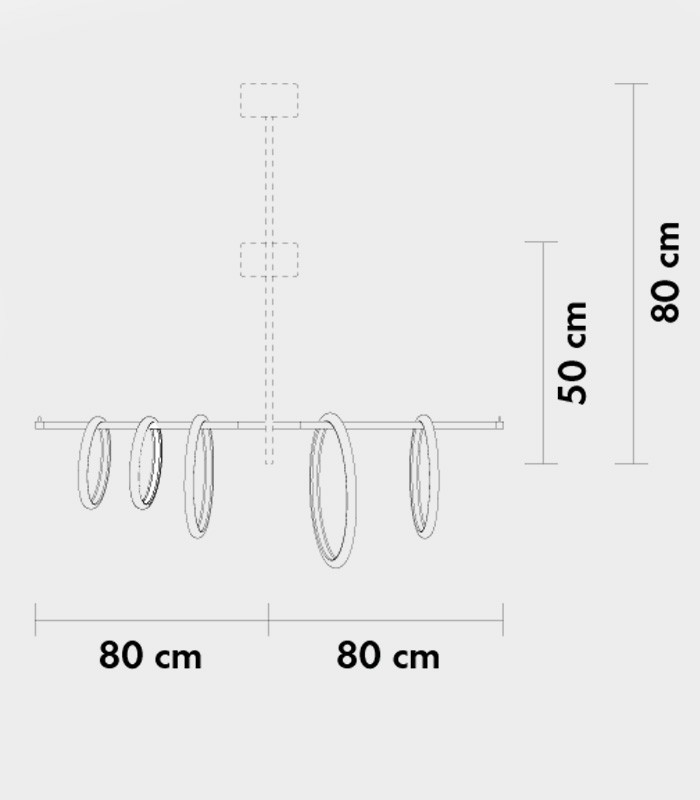 LED SUSPENSION LAMP MARCHETTI ULAOP 80