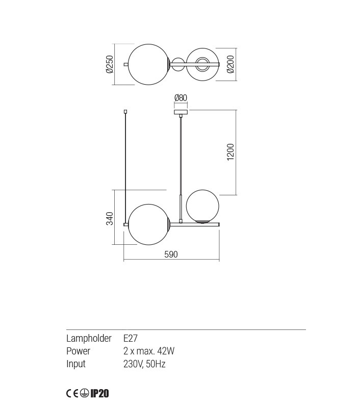 SUSPENSION LAMP REDO TALIS