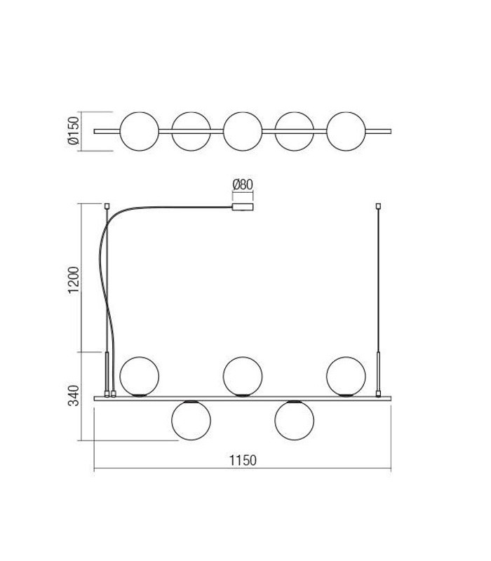 SUSPENSION LAMP REDO TALIS