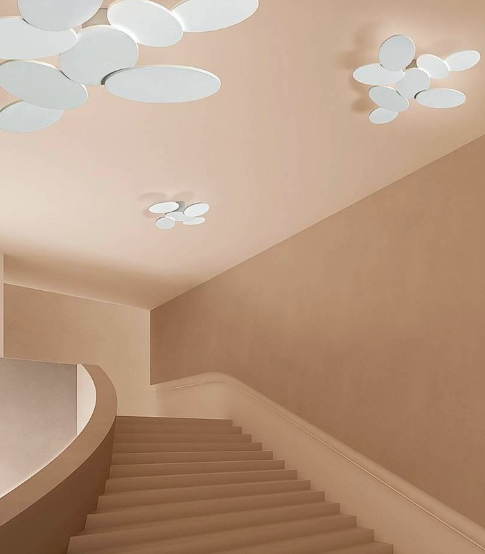 MODERN LED CEILING LAMP CATTANEO NINFEA 895/90P