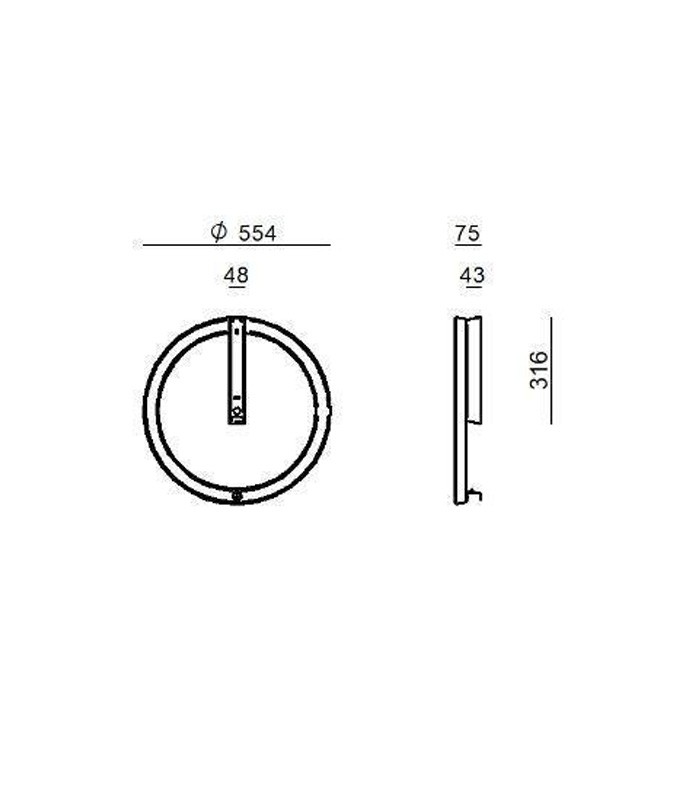 CEILING LAMP FOR INDOOR OR FOR OUTDOOR LINEA LIGHT LIRA