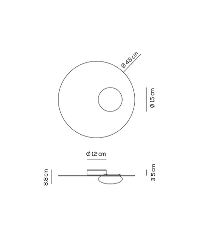 copy of LAMPADA DA SOFFITTO AXO LIGHT KWIC 36