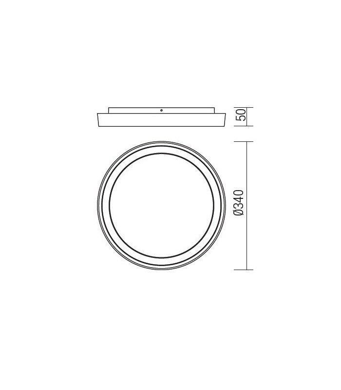 LAMPADA DA SOFFITTO PER ESTERNO REDO BEZEL ROTONDA