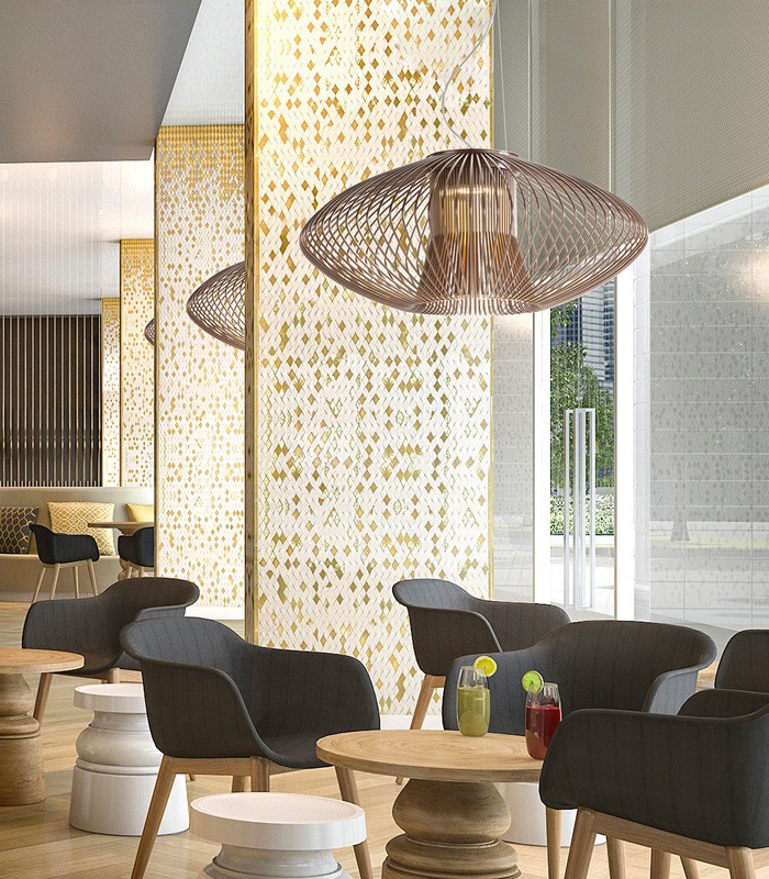 SUSPENSION LAMP METALLUX IMPOSSIBLE SUSPENSION/CEILING E27 BULB