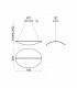 SUSPENSION LAMP STILNOVO DIPHY 8173