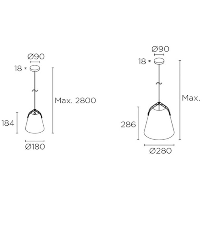 LAMPADA A SOSPENSIONE LEDS C4 NAPA