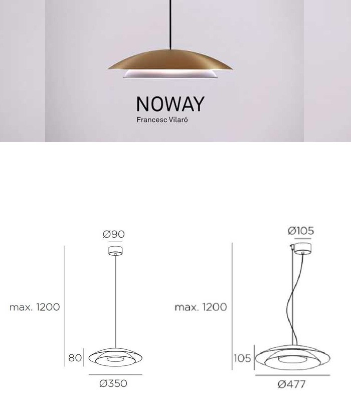 LAMPADA A SOSPENSIONE LEDS C4 NOWAY SMALL