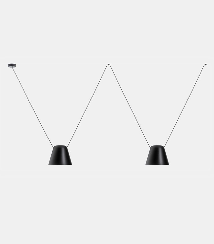 TWO LIGHTS SUSPENSION LAMP LEDS C4 ATTIC