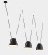 THREE LIGHTS SUSPENSION LAMP LEDS C4 ATTIC