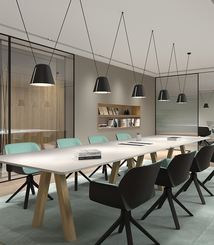 THREE LIGHTS SUSPENSION LAMP LEDS C4 ATTIC