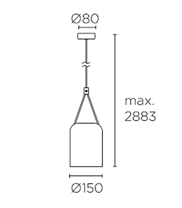 LAMPADA A SOSPENSIONE LEDS C4 ATTIC