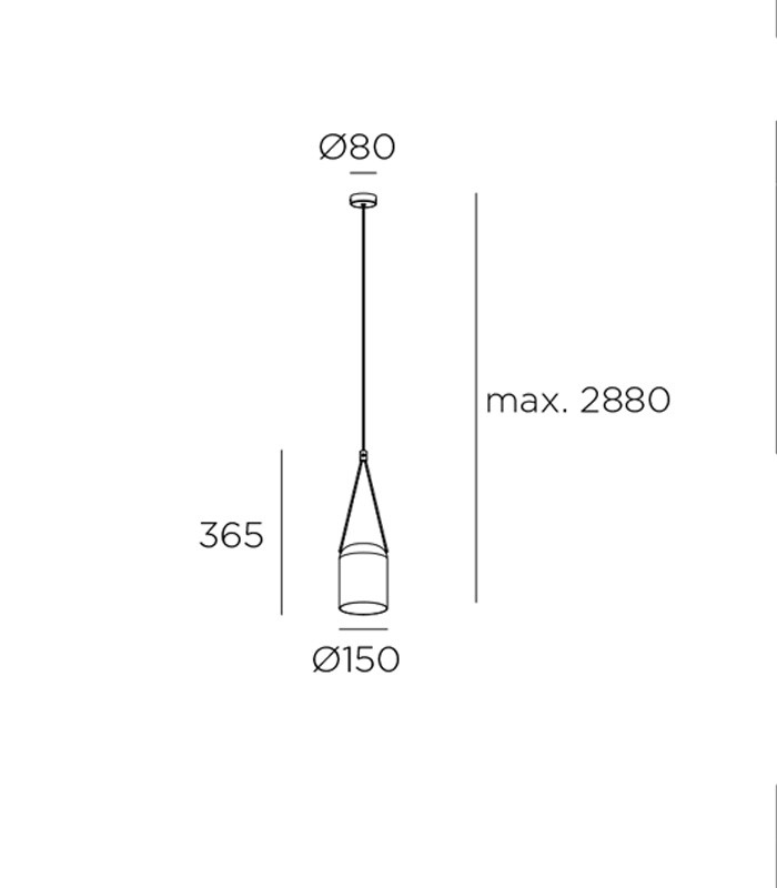 SUSPENSION LAMP LEDS C4 ATTIC