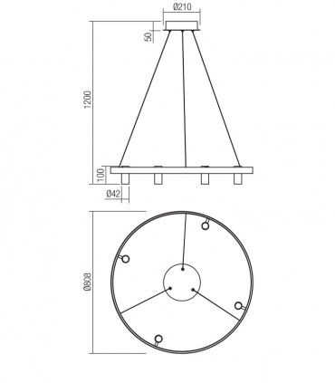 LAMPADA A SOSPENSIONE REDO SUMMIT 80