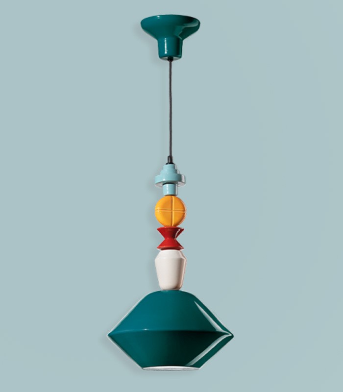 LAMPADA A SOSPENSIONE IN CERAMICA FERROLUCE LARIAT