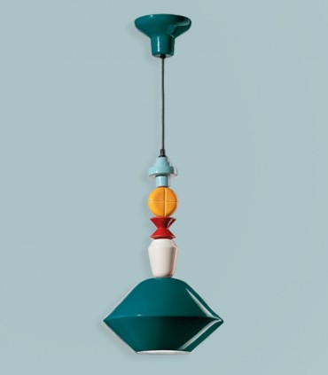 LAMPADA A SOSPENSIONE IN CERAMICA FERROLUCE LARIAT