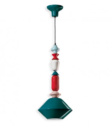 LAMPADA A SOSPENSIONE IN CERAMICA FERROLUCE LARIAT
