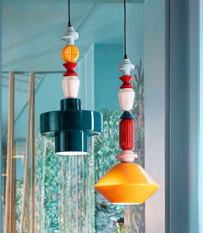 LAMPADA A SOSPENSIONE IN CERAMICA FERROLUCE LARIAT