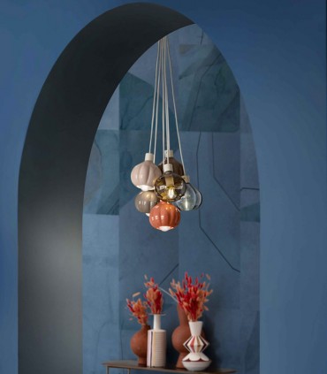 LAMPADA A SOSPENSIONE IN CERAMICA FERROLUCE AFOXE C2657