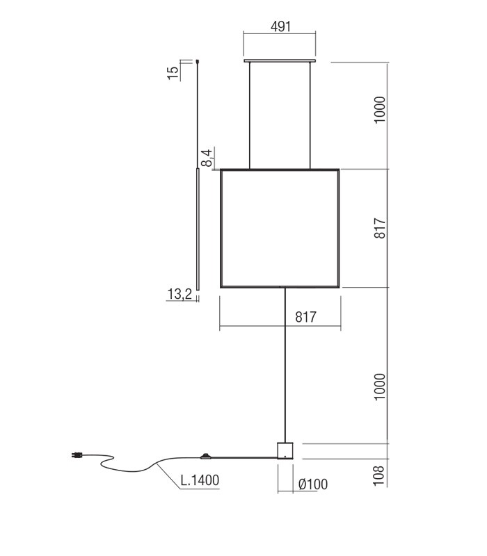 LAMPADA DA TERRA REDO SLICK