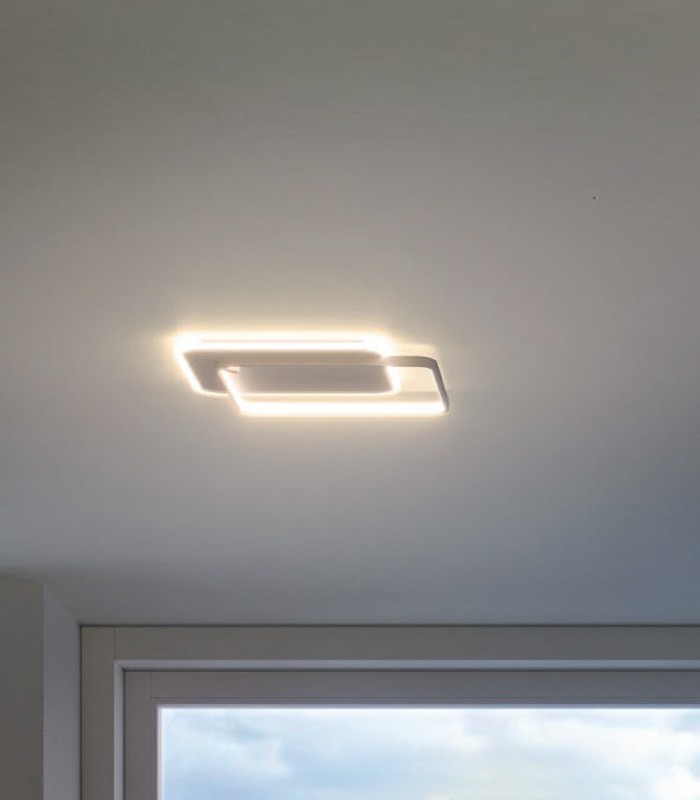 LAMPADA DA SOFFITTO A LED REDO ARP QUADRATA