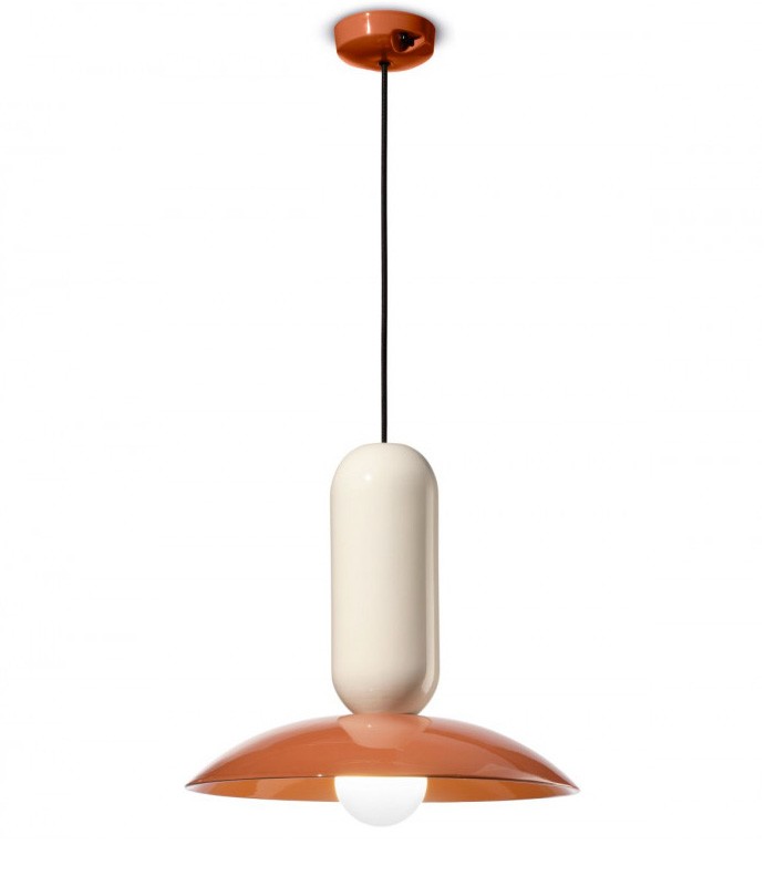 LAMPADA A SOSPENSIONE IN CERAMICA FERROLUCE PAU C2630