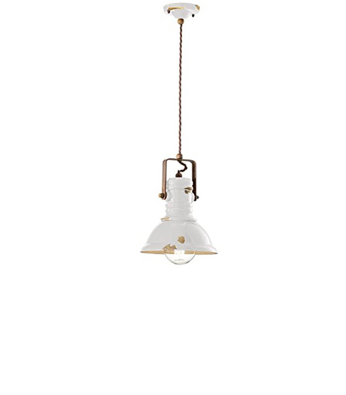 Lampada a Sospensione Industrial C1720 di Ferroluce in Metallo e Ceramica,  Varie Finiture - Offerta di Mondo Luce 24