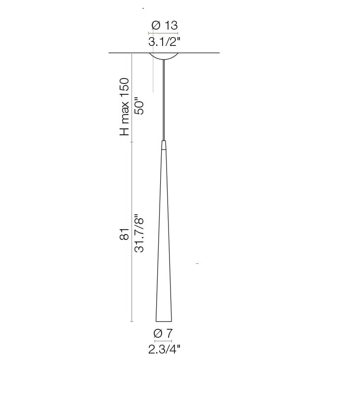 LED SUSPENSION LAMP LIGHT4 IO ONE LIGHT