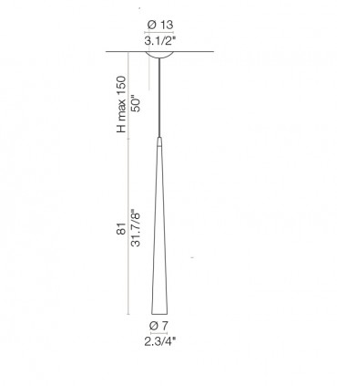 LED SUSPENSION LAMP LIGHT4 IO ONE LIGHT