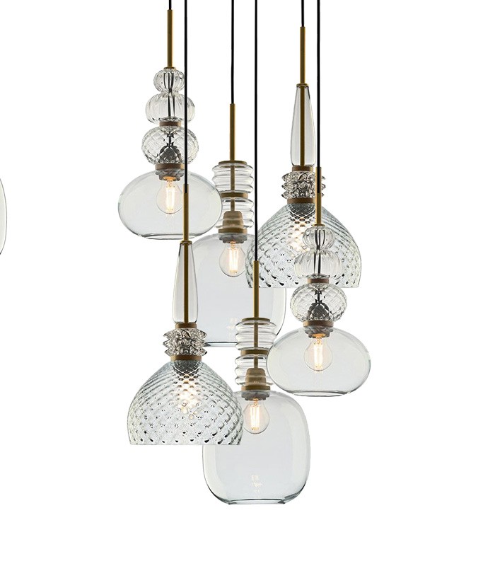 LAMPADA A SOSPENSIONE LIGHT4 CARNIVAL SO 6L D60