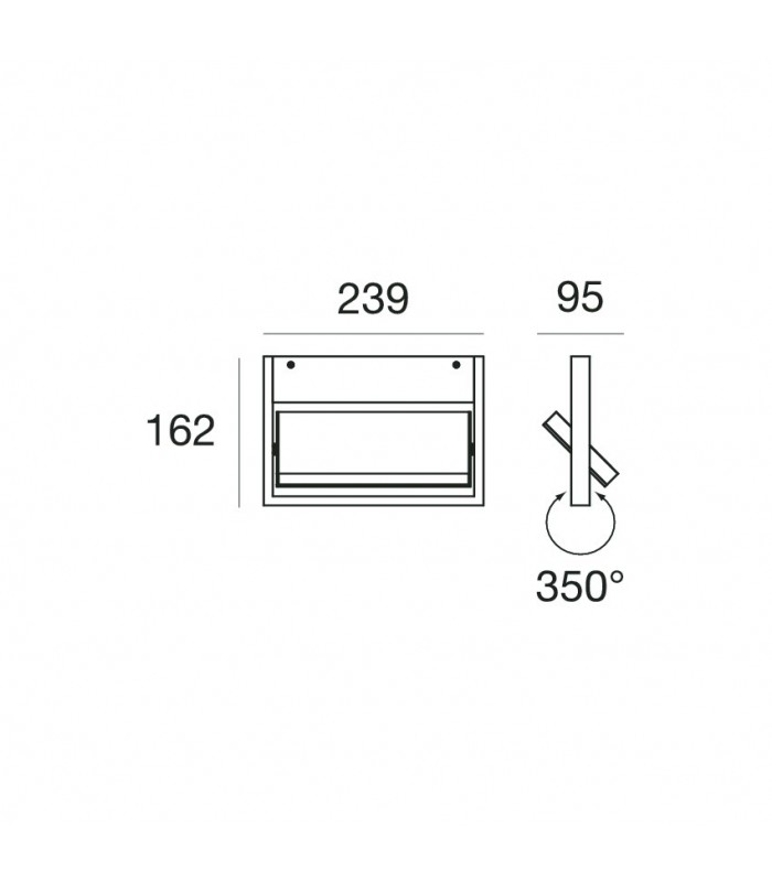 WALL LAMP STILNOVO TABLET 7601 - 7609 - 7602 - 7610 - 7604 - 7611 - 7605 - 7612