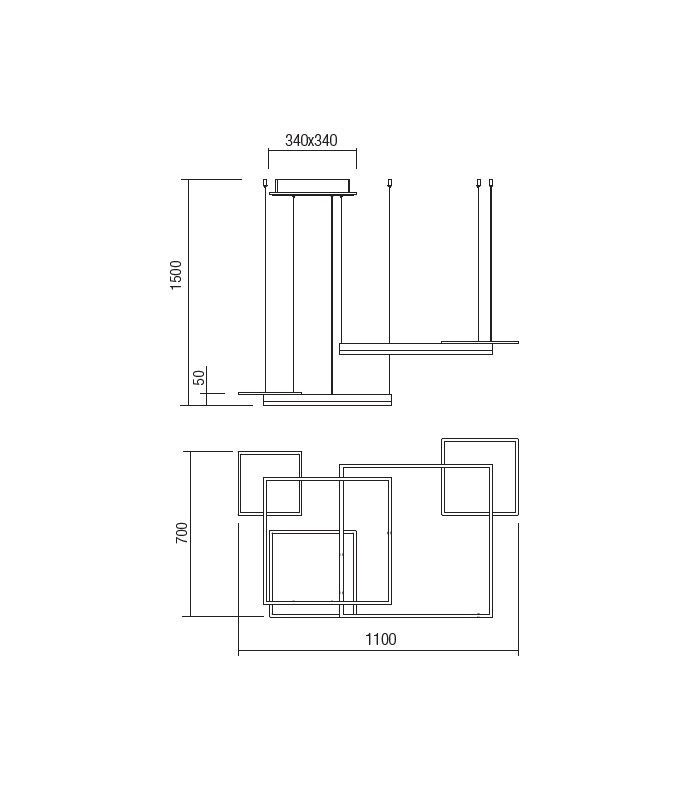 LED SUSPENSION LAMP REDO SIGUA 110