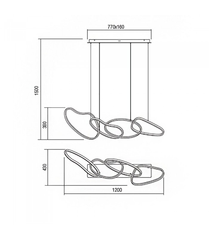 LED SUSPENSION LAMP REDO BIAS