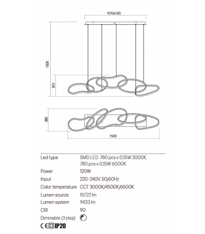 LED SUSPENSION LAMP REDO BIAS